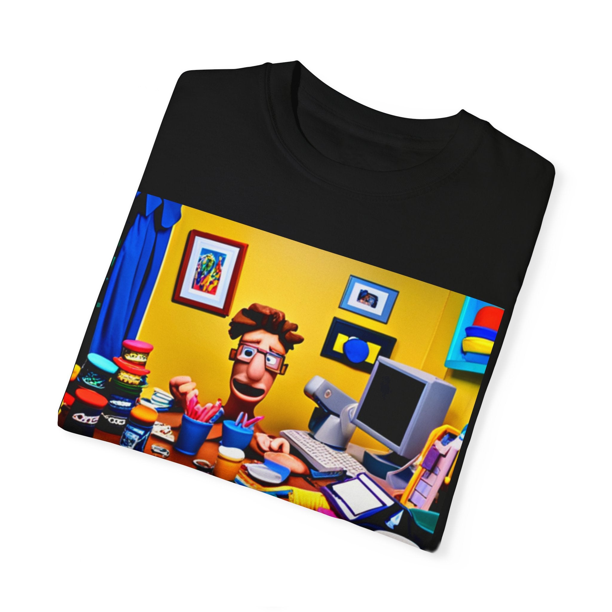 Unisex "Coffee: Because Adulting is Too Hard" Garment-Dyed T-shirt