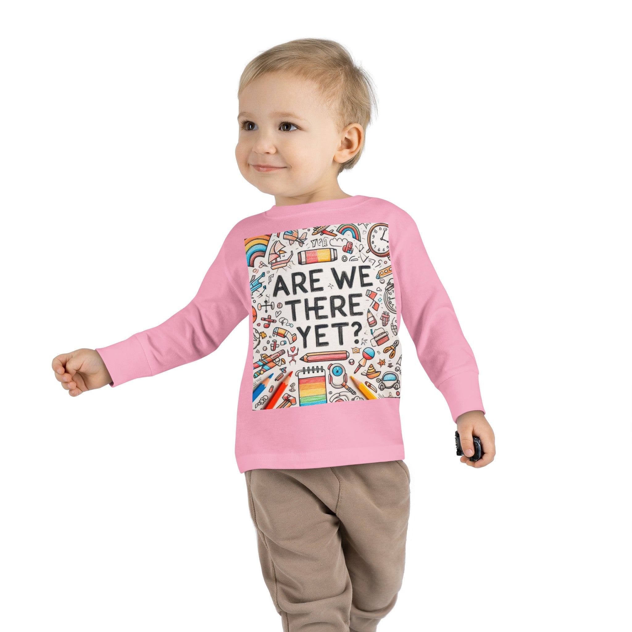 “Are We There Yet?” Toddler Long Sleeve Tee