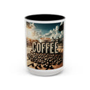 Coffee Beans Accent Coffee Mug (11, 15oz)