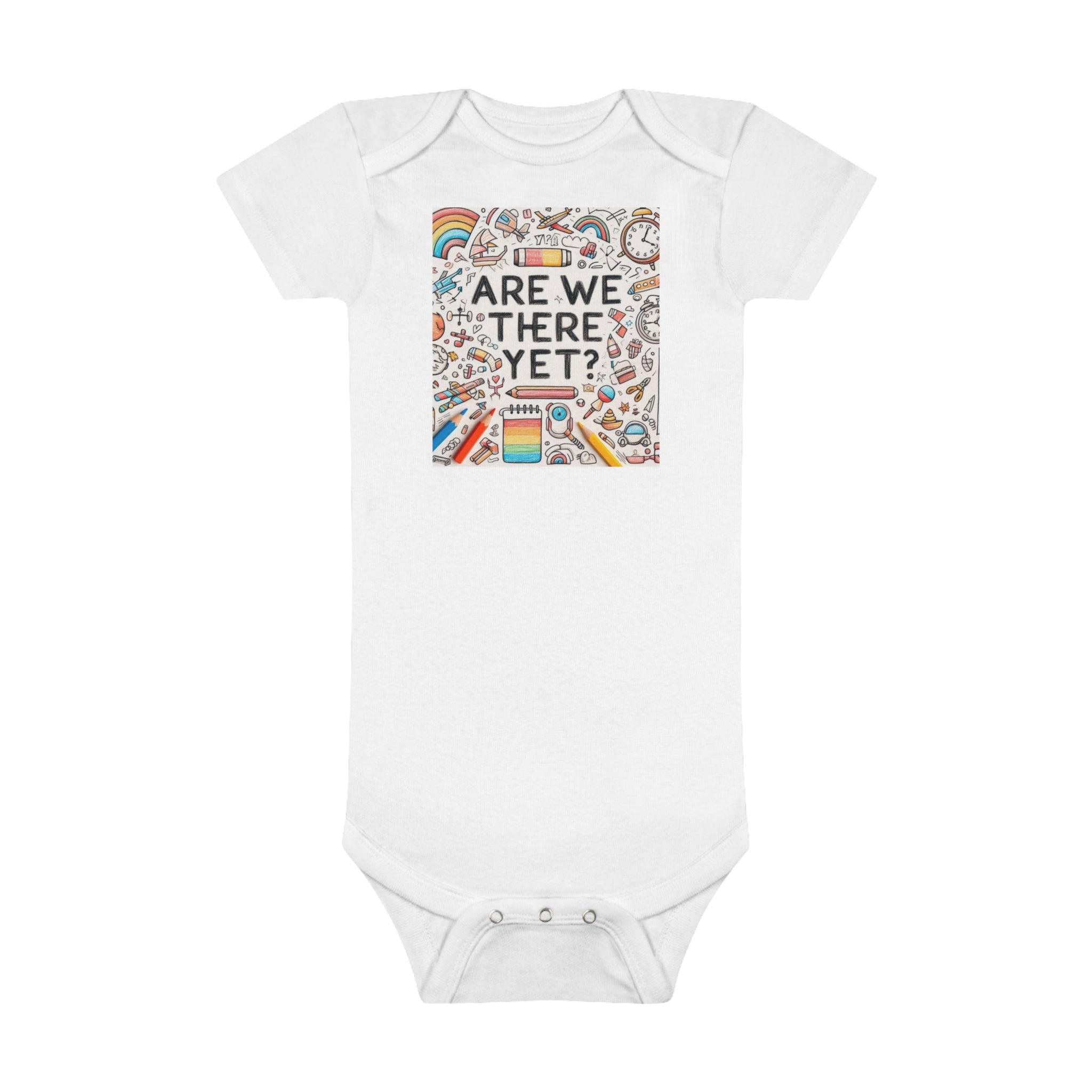 “Are We There Yet?” Baby Short Sleeve Onesie®