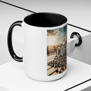 Coffee Beans Accent Coffee Mug (11, 15oz)