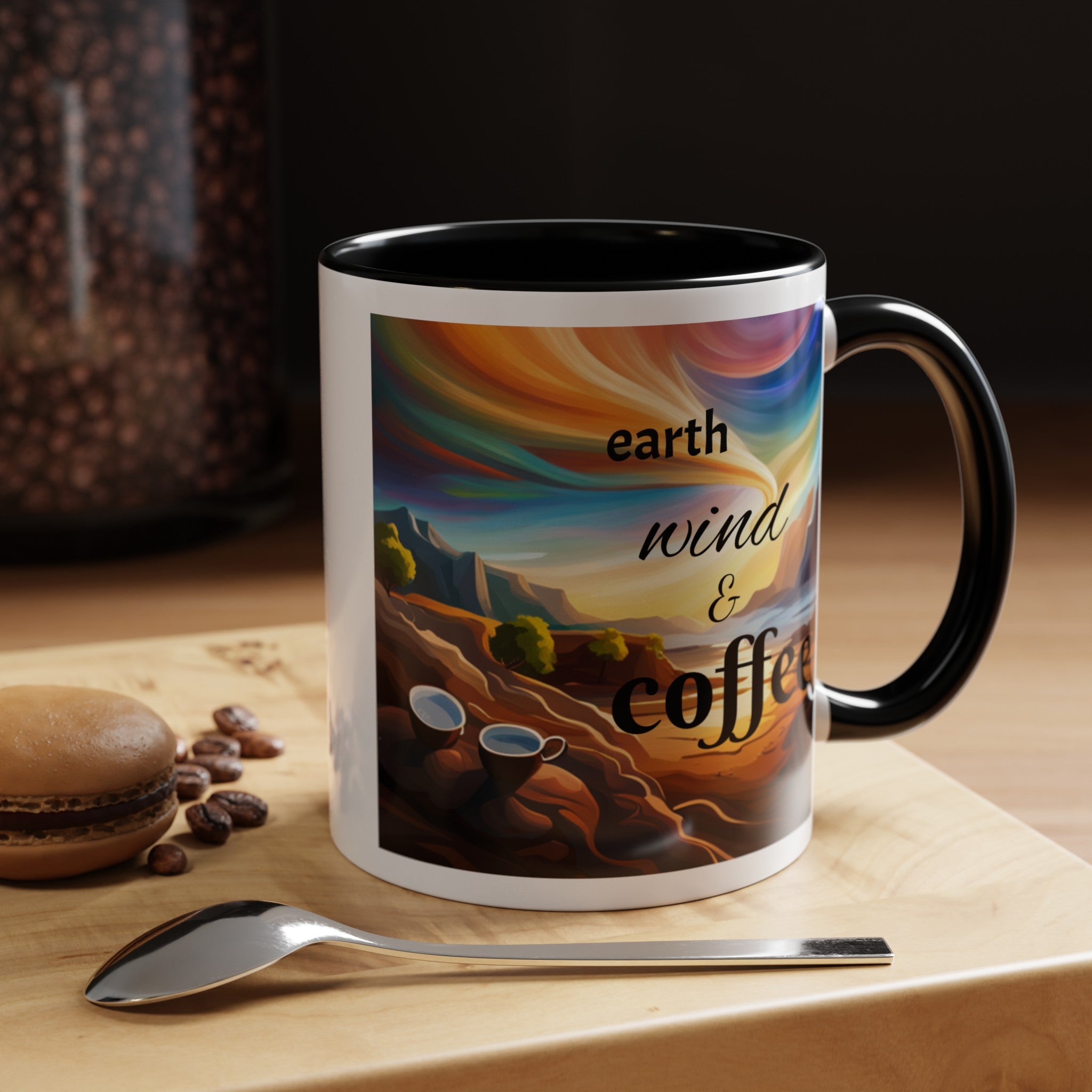 "Earth, Wind, and Fire" Accent Coffee Mug (11, 15oz)