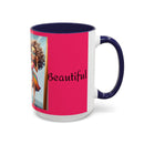 "I Am Beautiful" Accent Coffee Mug (11, 15oz)