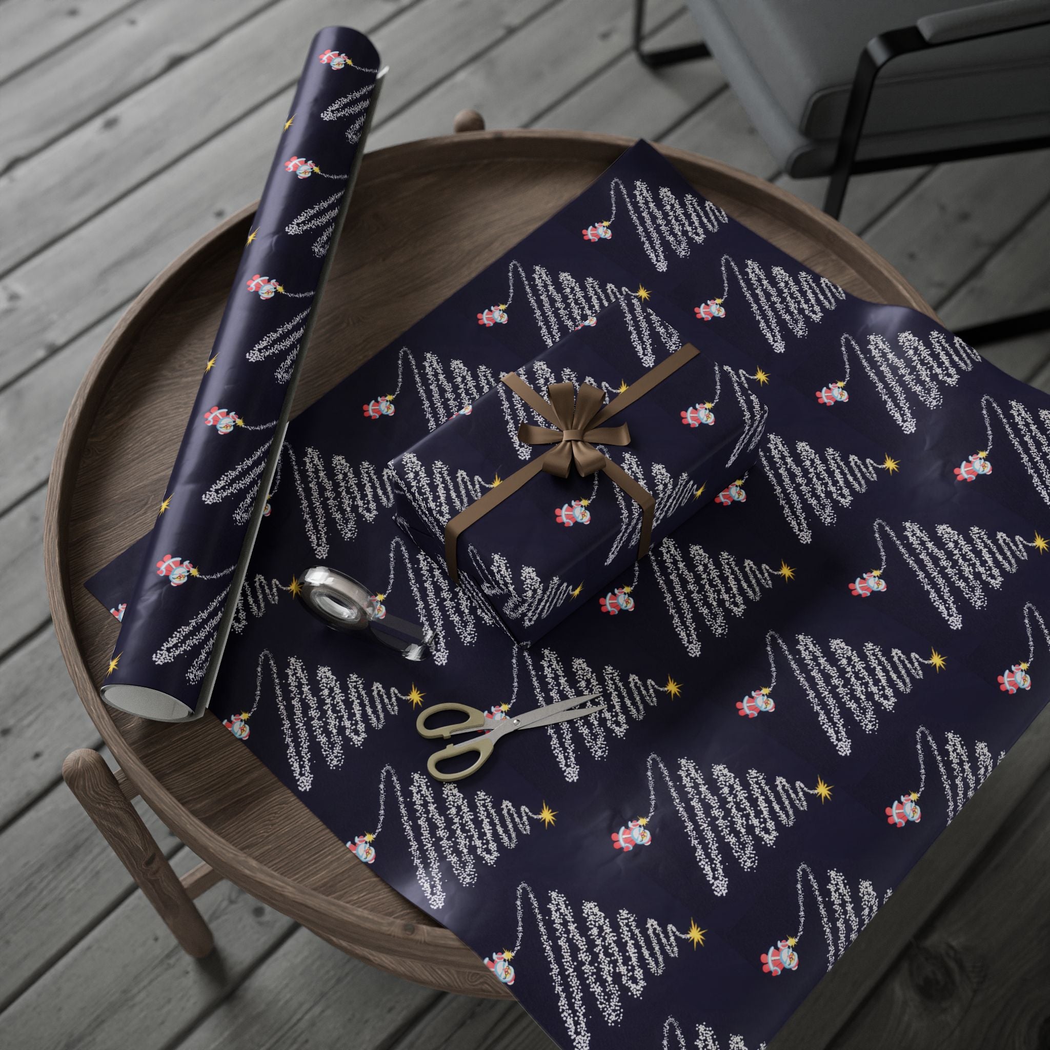 Firework Christmas Tree Wrapping Paper