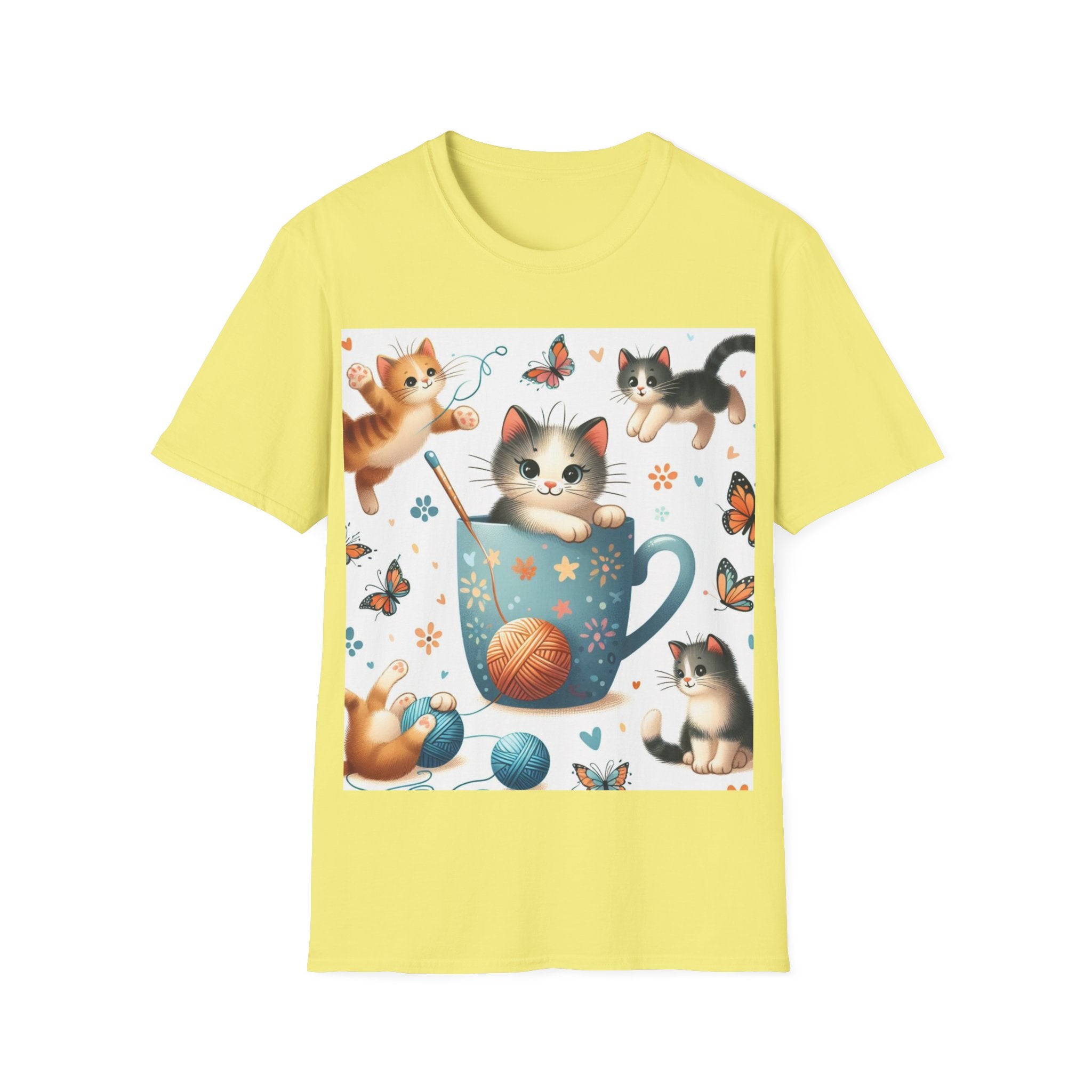 Purr-fect Comfort for Cat Lovers: Unisex Soft-Style T-Shirt