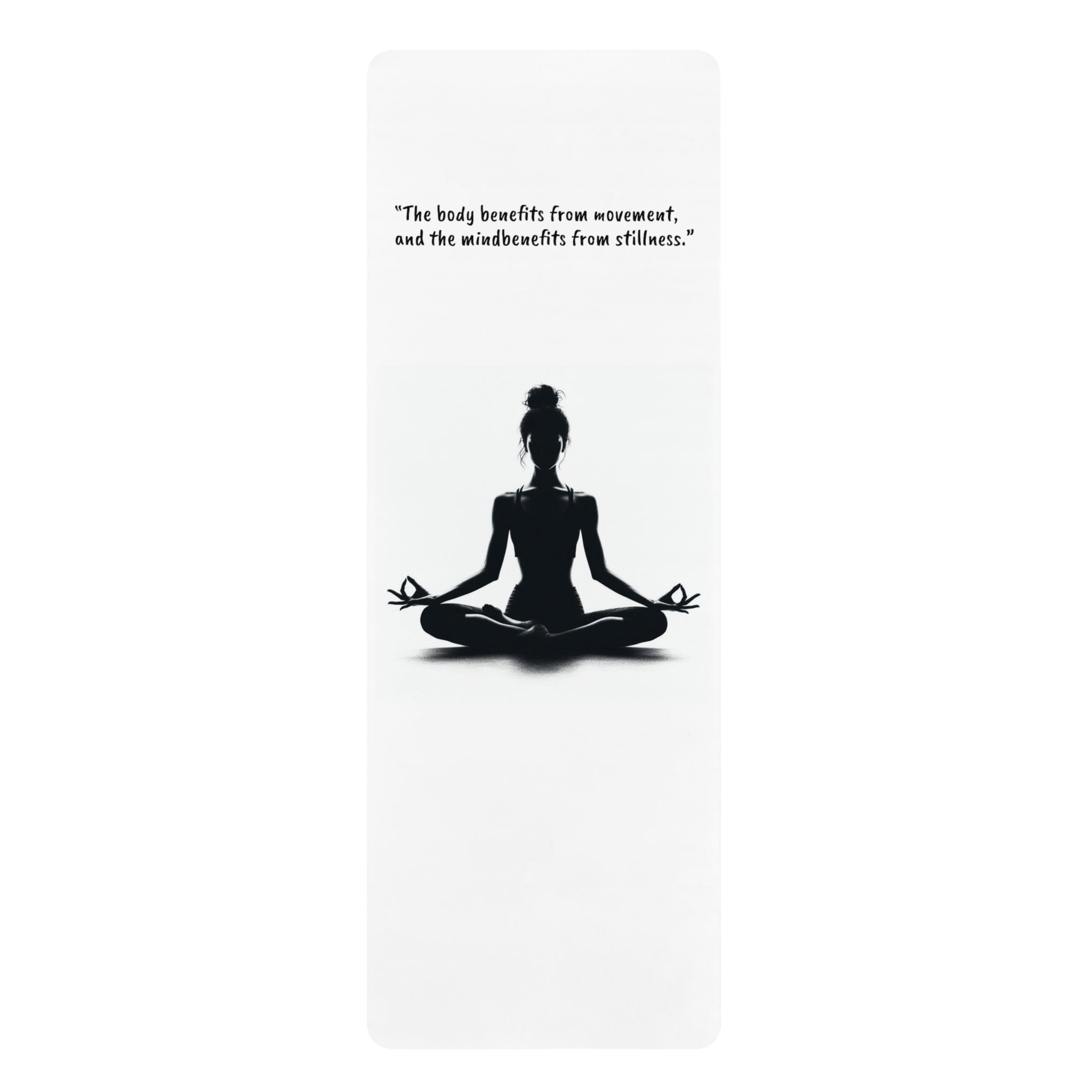 Inspirational quote Rubber Yoga Mat