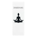 Inspirational quote Rubber Yoga Mat