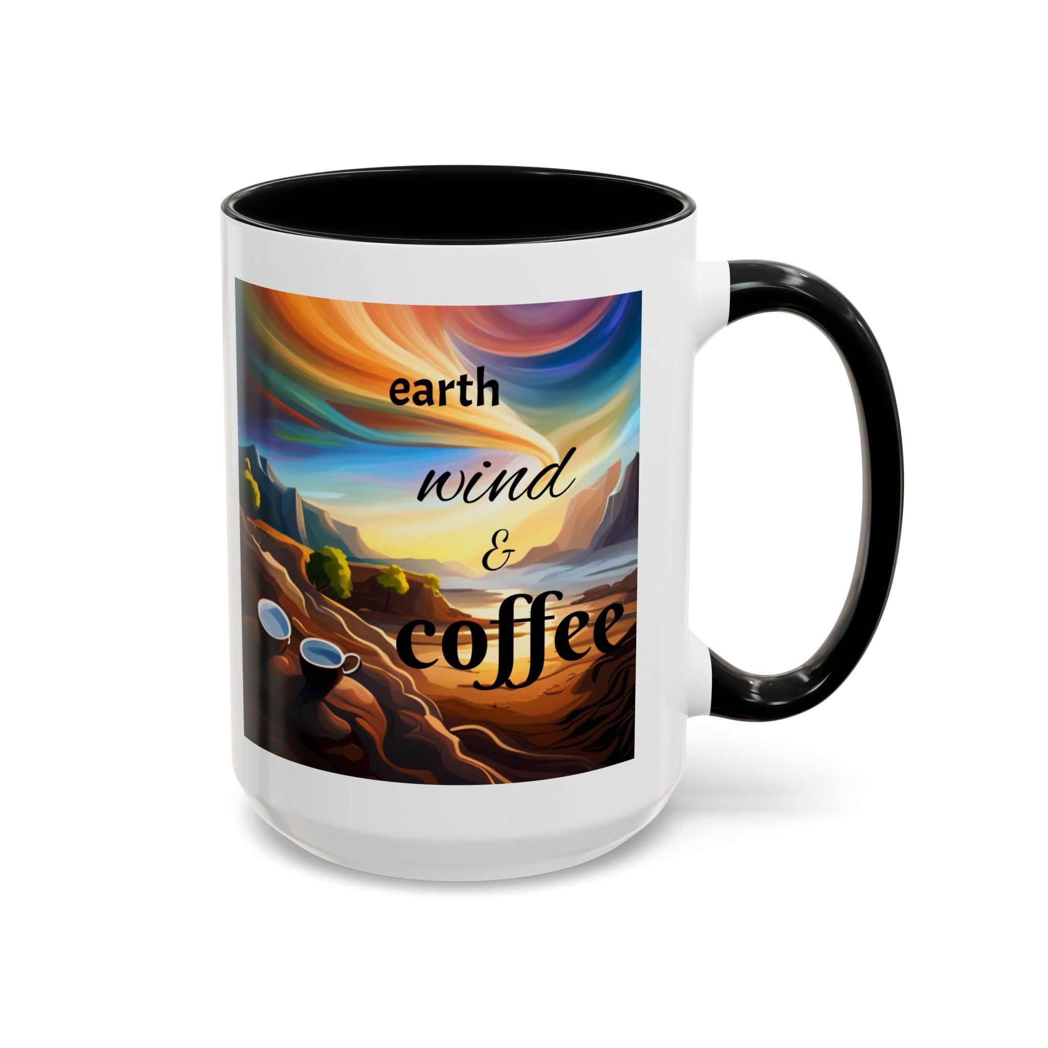"Earth, Wind, and Fire" Accent Coffee Mug (11, 15oz)