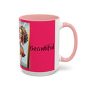 "I Am Beautiful" Accent Coffee Mug (11, 15oz)