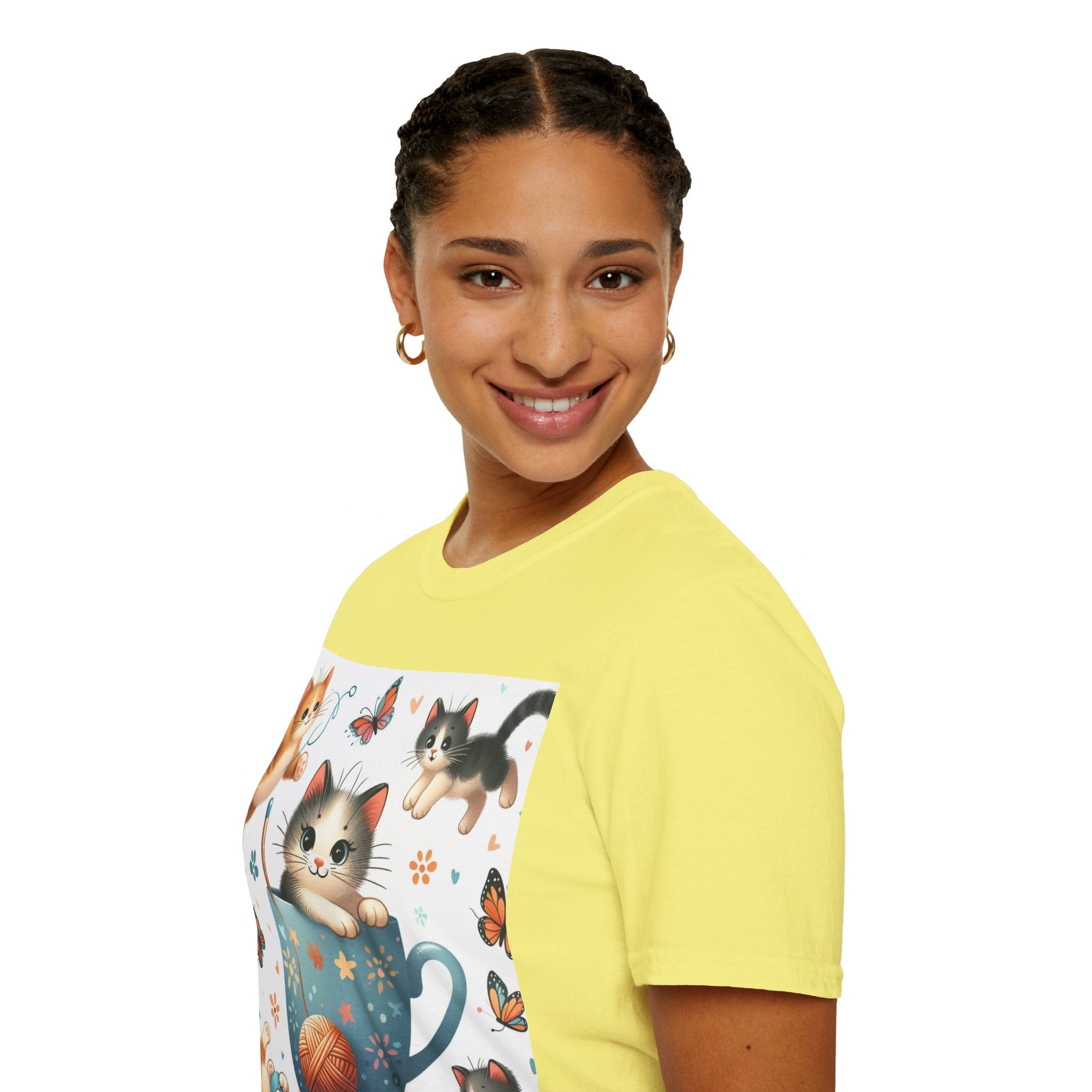 Purr-fect Comfort for Cat Lovers: Unisex Soft-Style T-Shirt