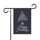 Fireworks Christmas Tree Pattern Garden & House Banner