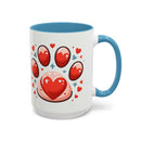 Dog Paw Coffee Accent Coffee Mug (11, 15oz)