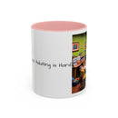 “Coffee: Because Adulting is Hard"  Accent Coffee Mug (11, 15oz)
