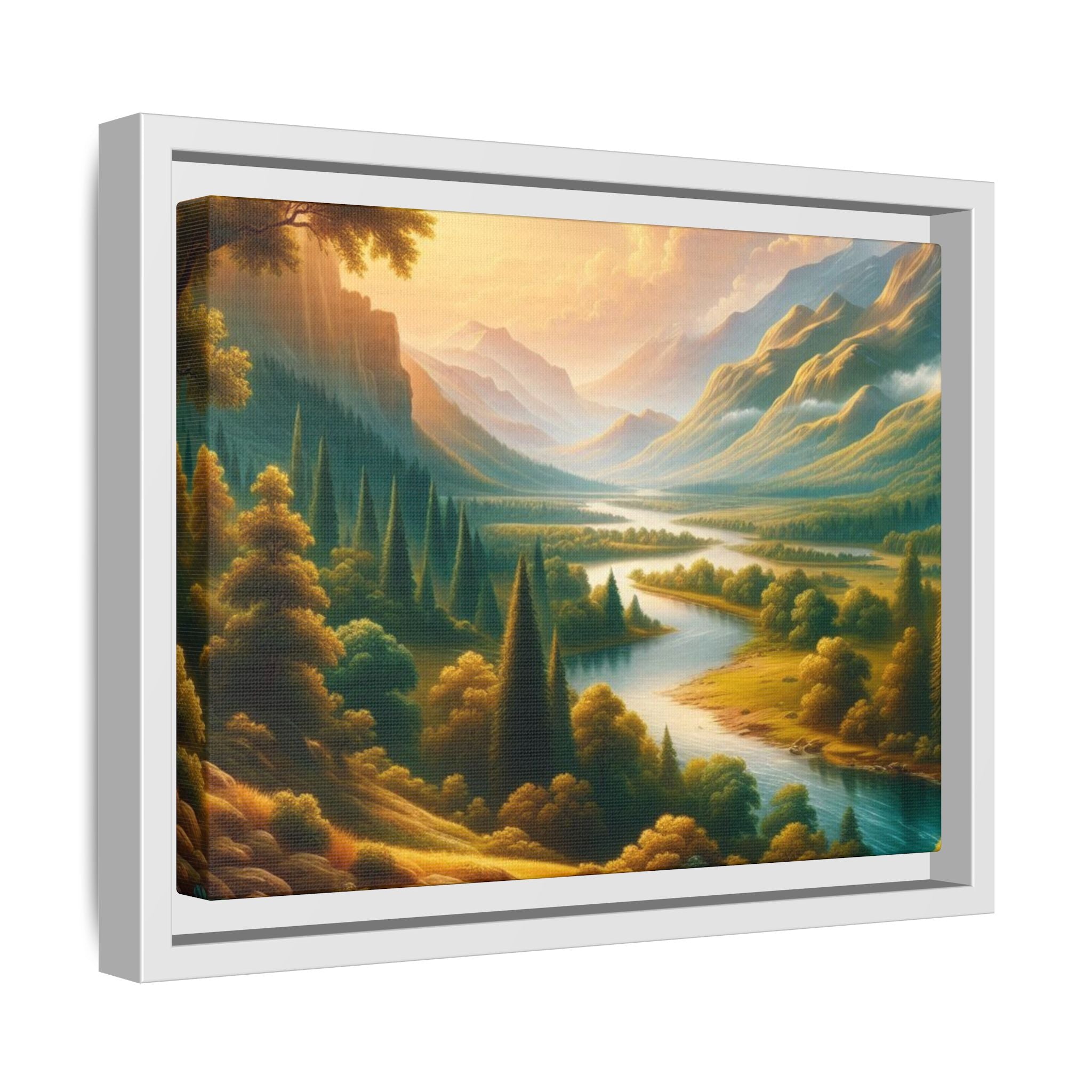 Michelangelo-Style Nature Matte Canvas, Framed (Multi-color)
