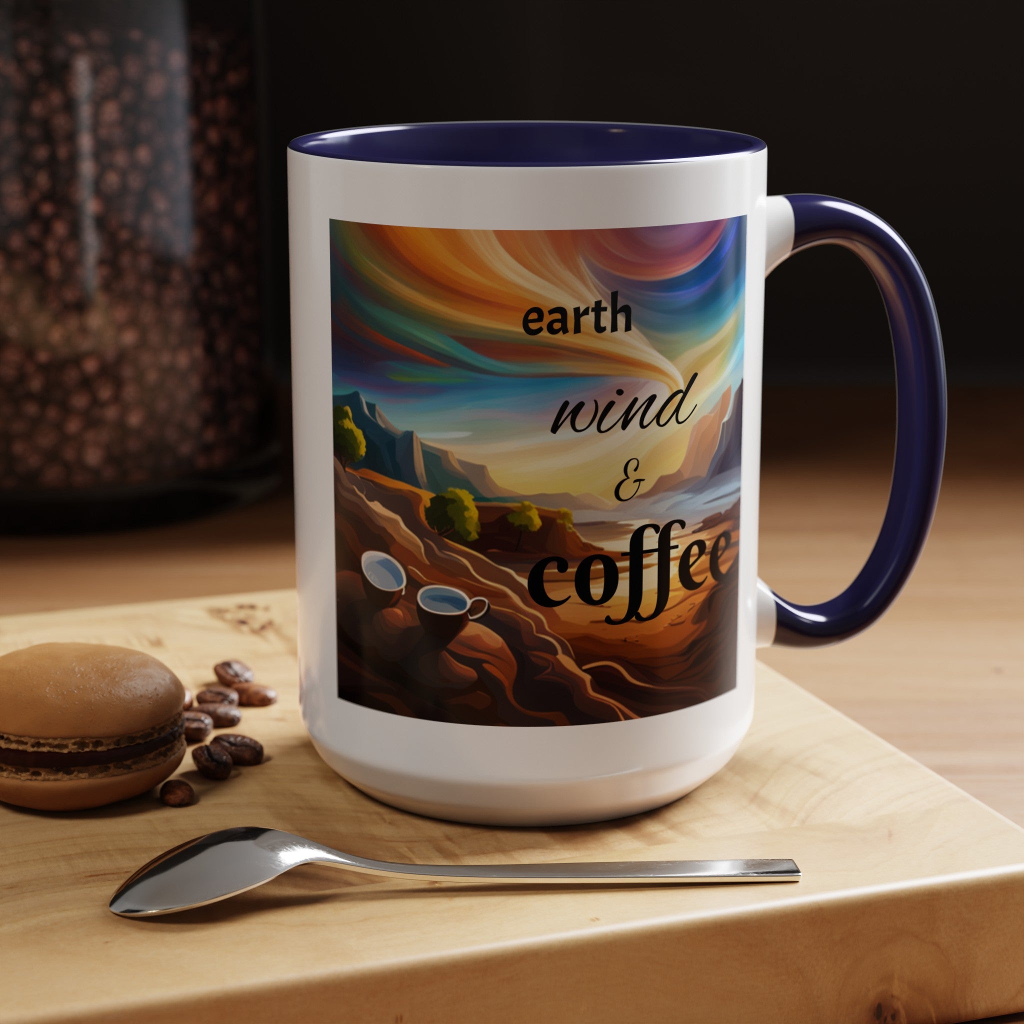 "Earth, Wind, and Fire" Accent Coffee Mug (11, 15oz)
