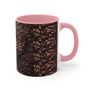 Coffee Bean Heart Accent Mugs