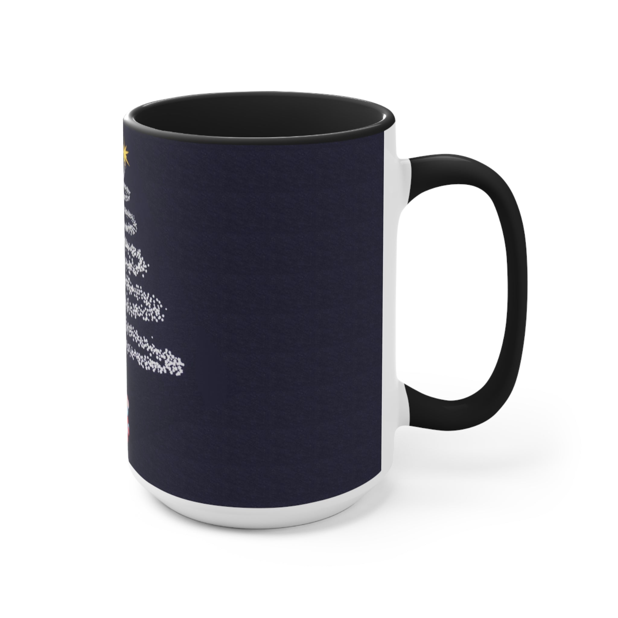 Fireworks Christmas Tree Accent Mugs
