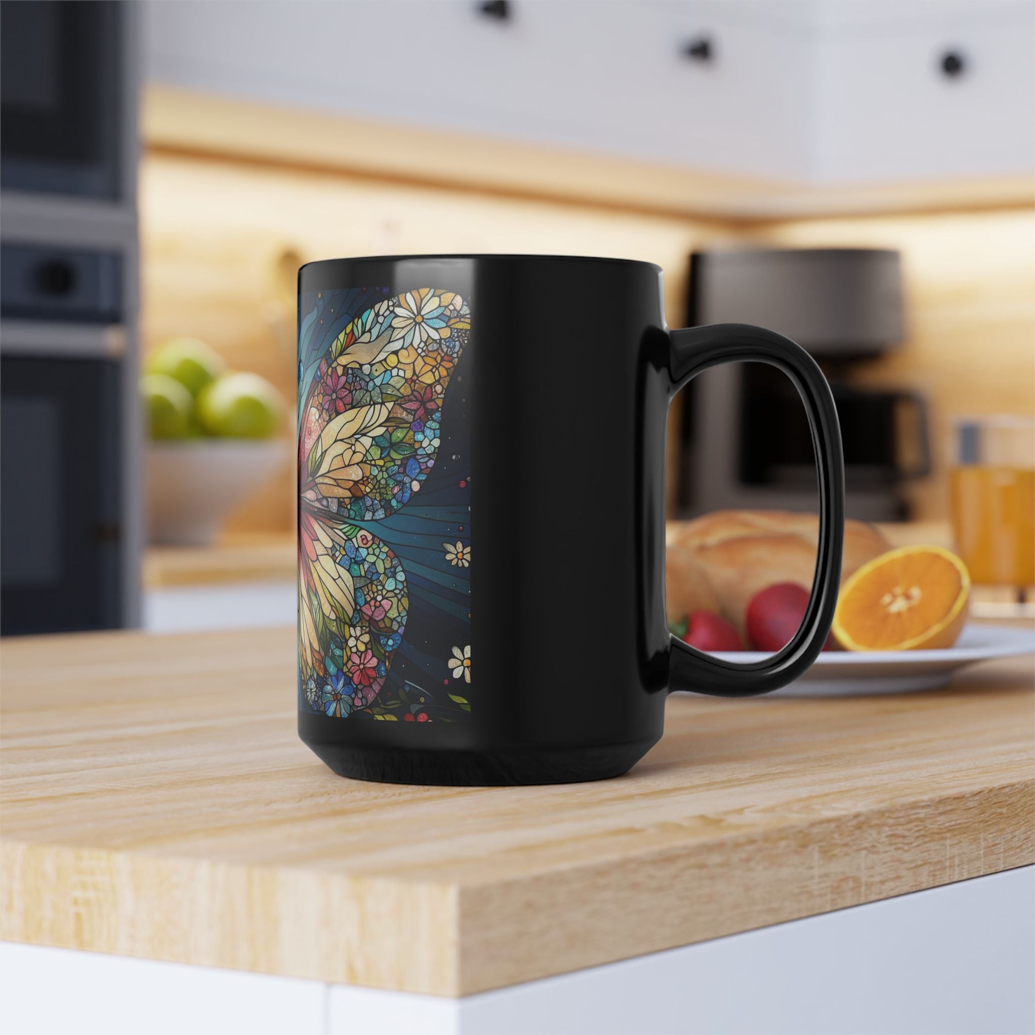 "Our Butterfly Mosaic" Black Mug (11oz, 15oz)