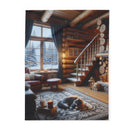 Fire place Arctic Fleece Blanket
