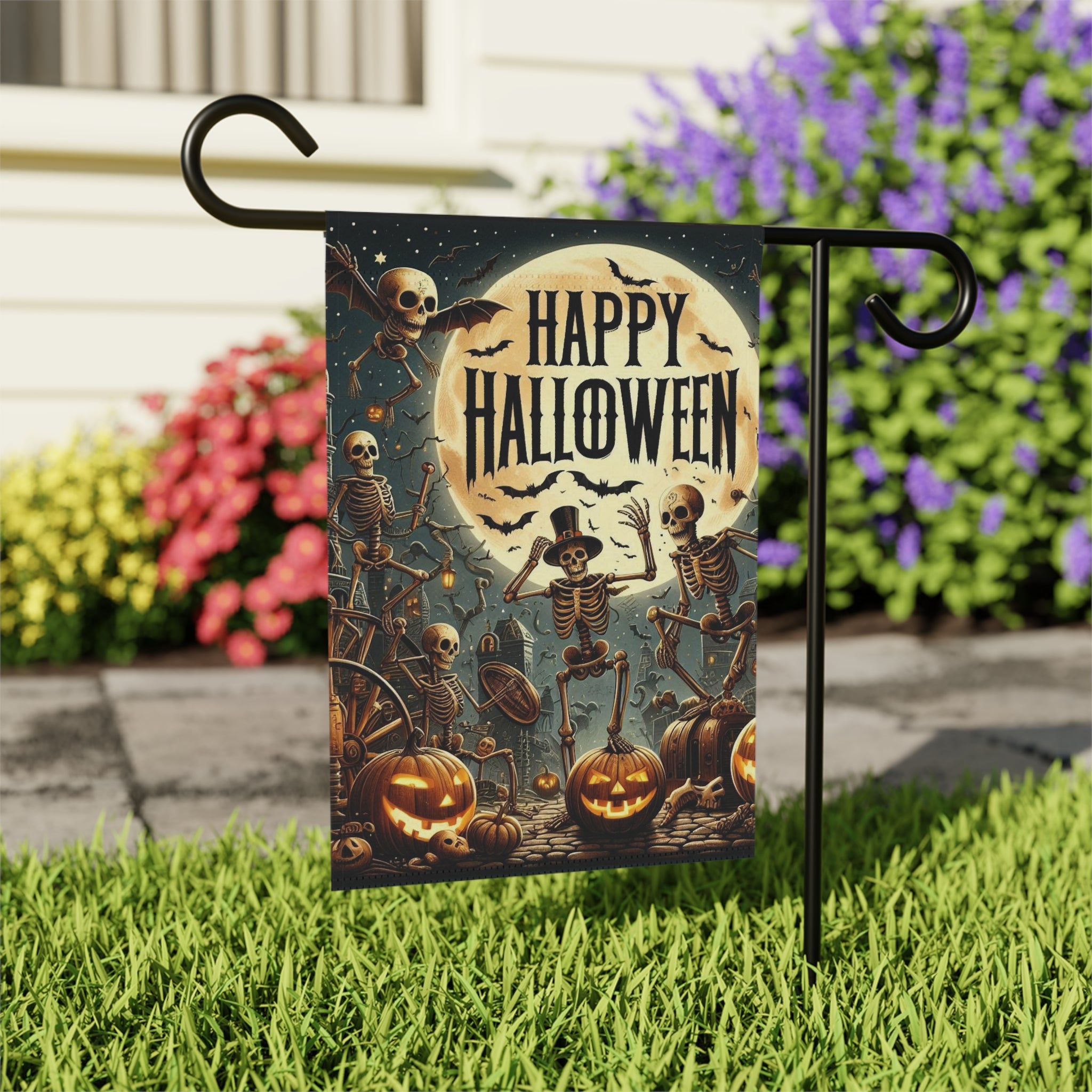 Spooky Halloween Garden & House Banner