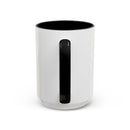 "Coffee: Because Adulting Is Hard" Accent Coffee Mug (11, 15oz)