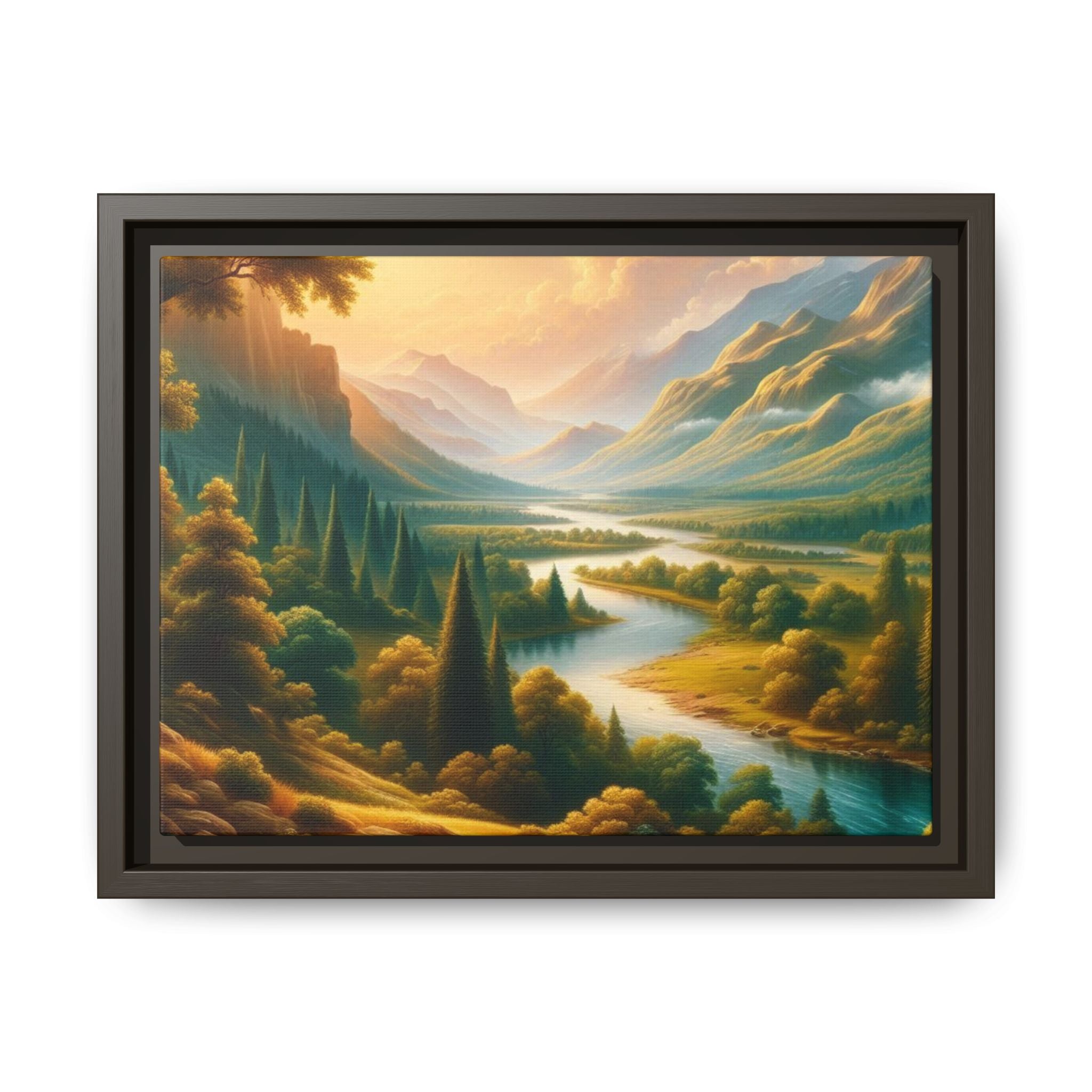 Michelangelo-Style Nature Matte Canvas, Framed (Multi-color)