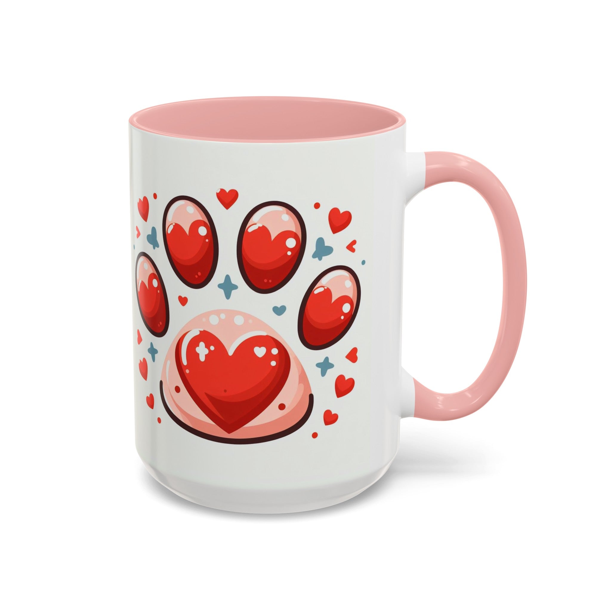 Dog Paw Coffee Accent Coffee Mug (11, 15oz)