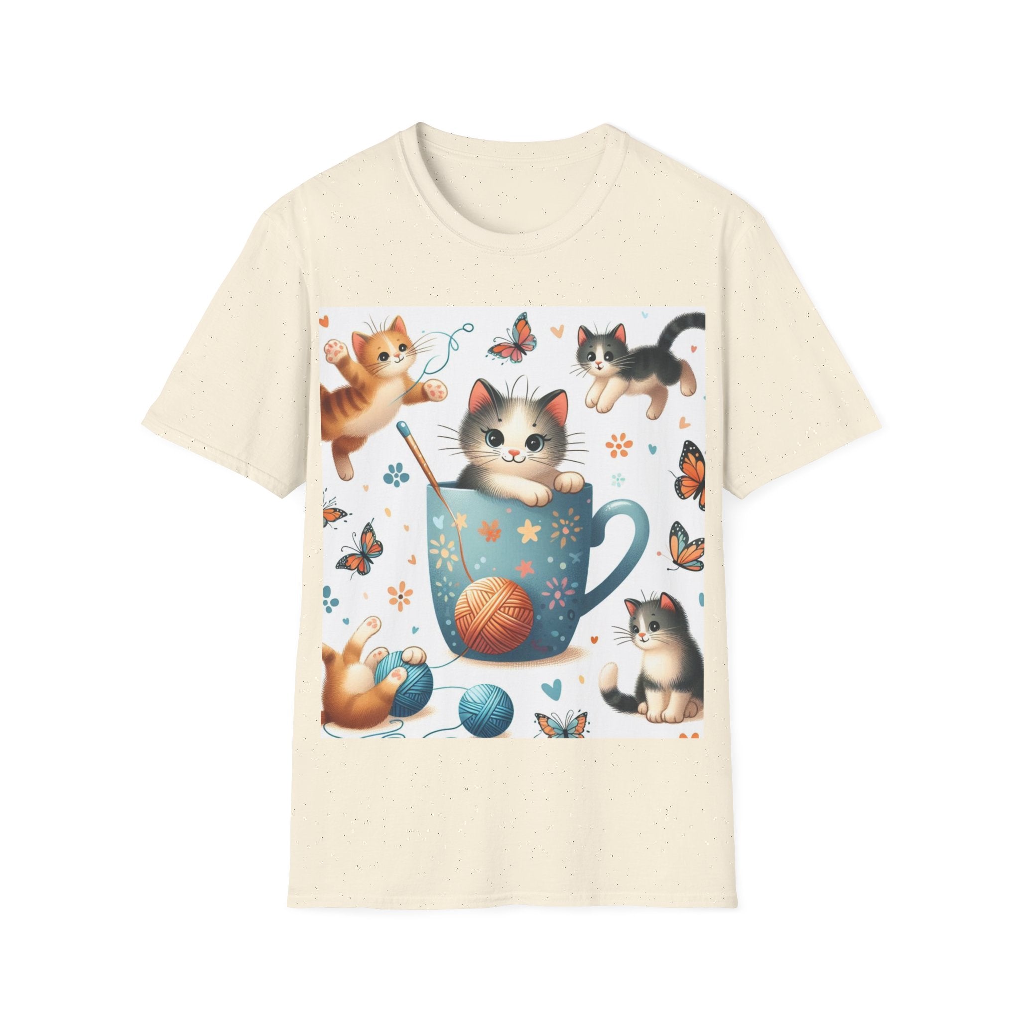 Purr-fect Comfort for Cat Lovers: Unisex Soft-Style T-Shirt