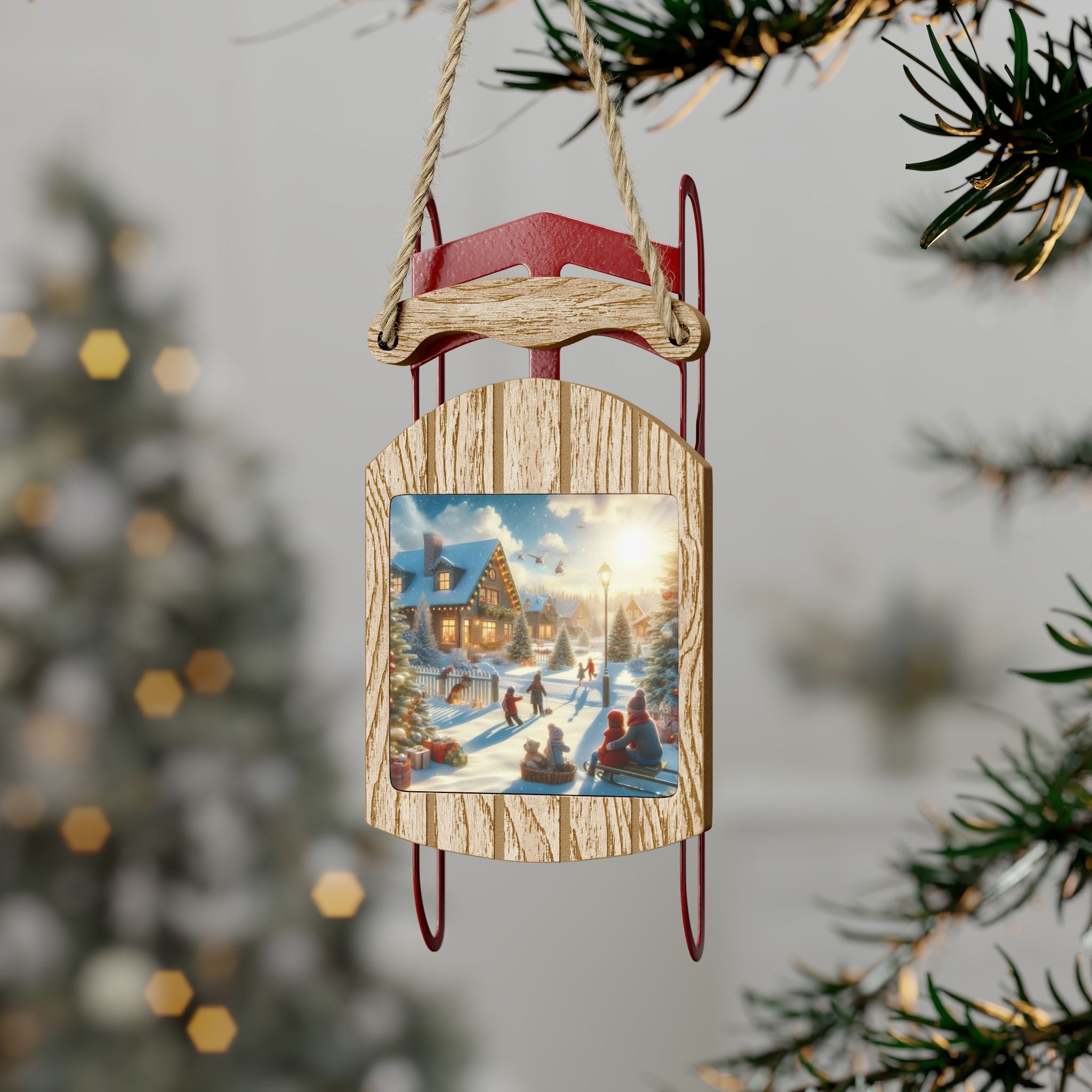 Sled Ornaments