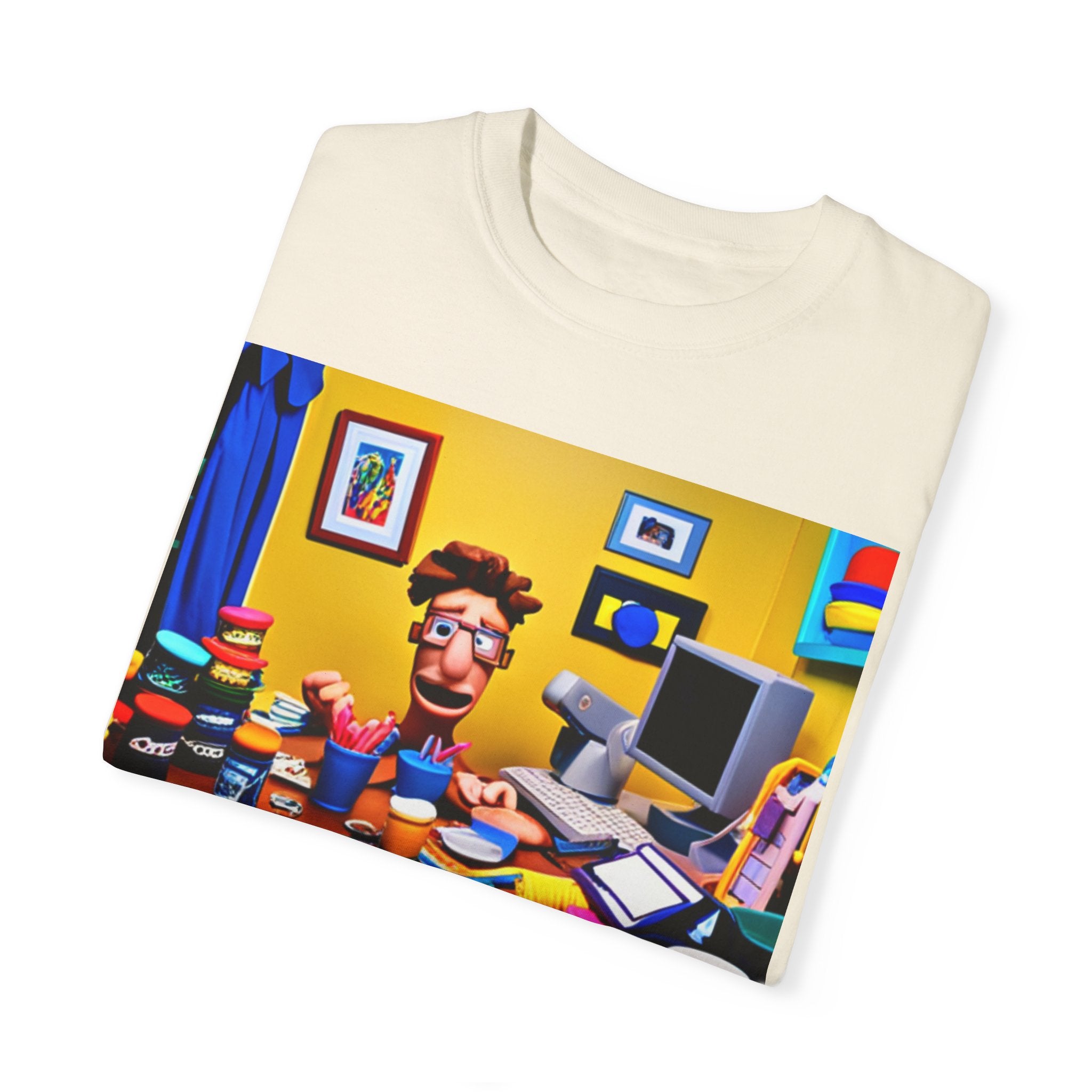 Unisex "Coffee: Because Adulting is Too Hard" Garment-Dyed T-shirt