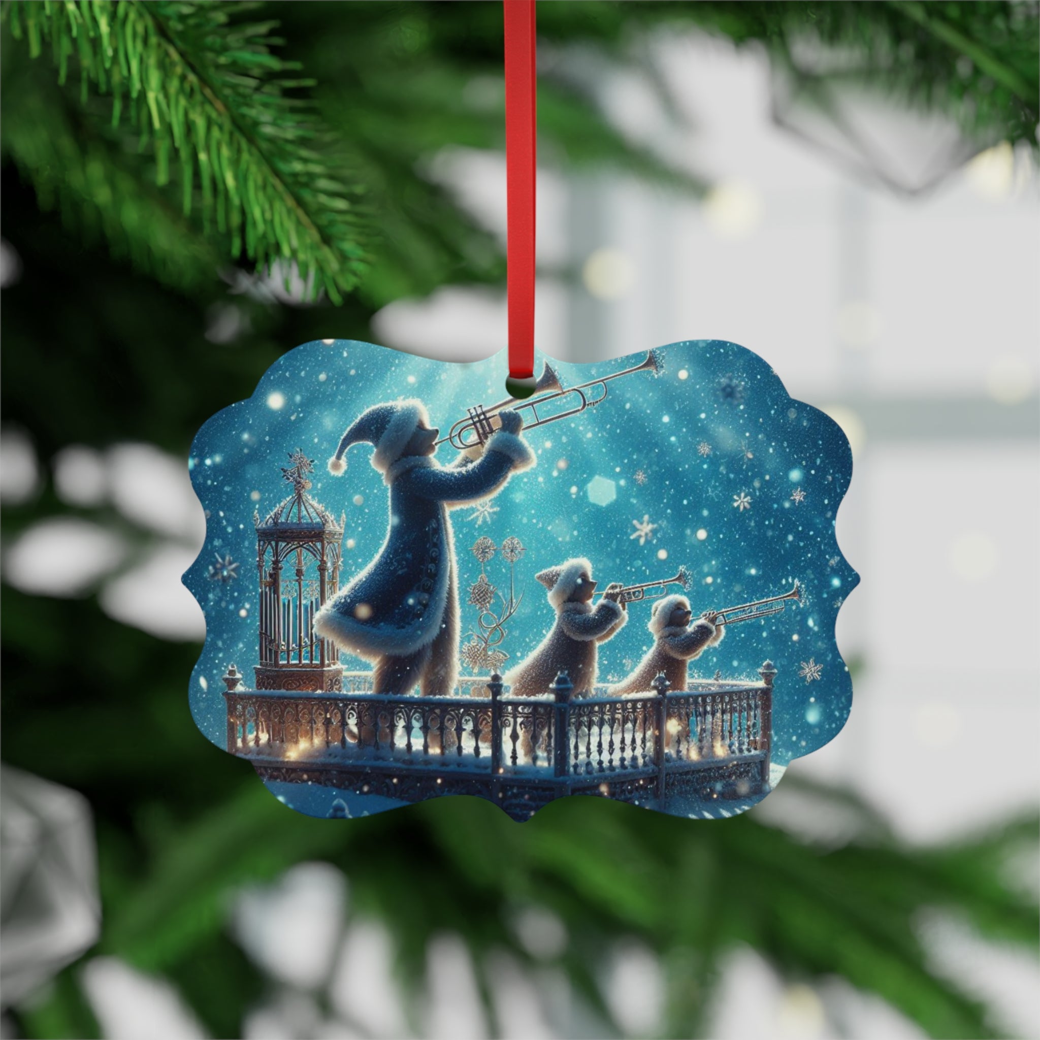 Metal Plaque Ornament