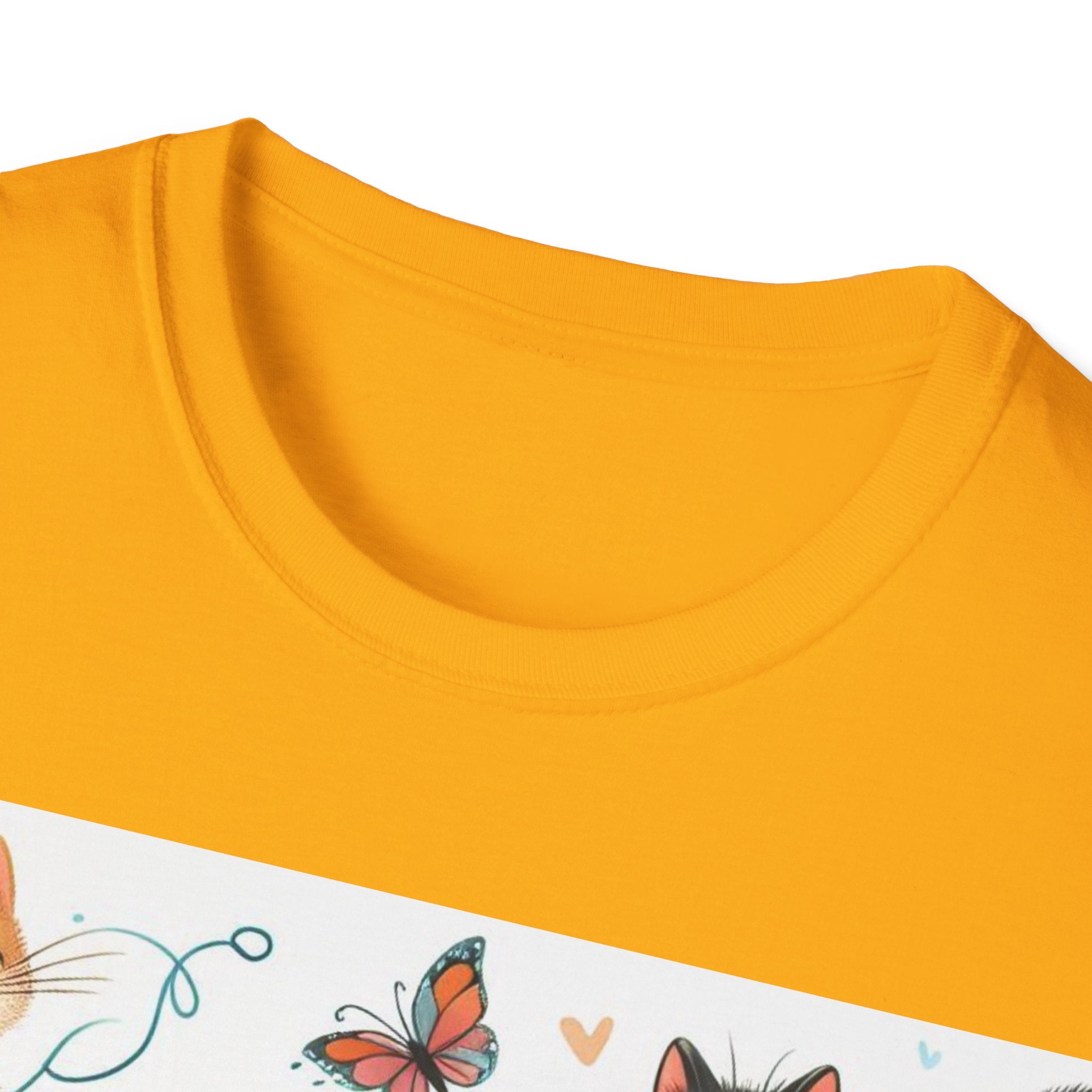 Purr-fect Comfort for Cat Lovers: Unisex Soft-Style T-Shirt