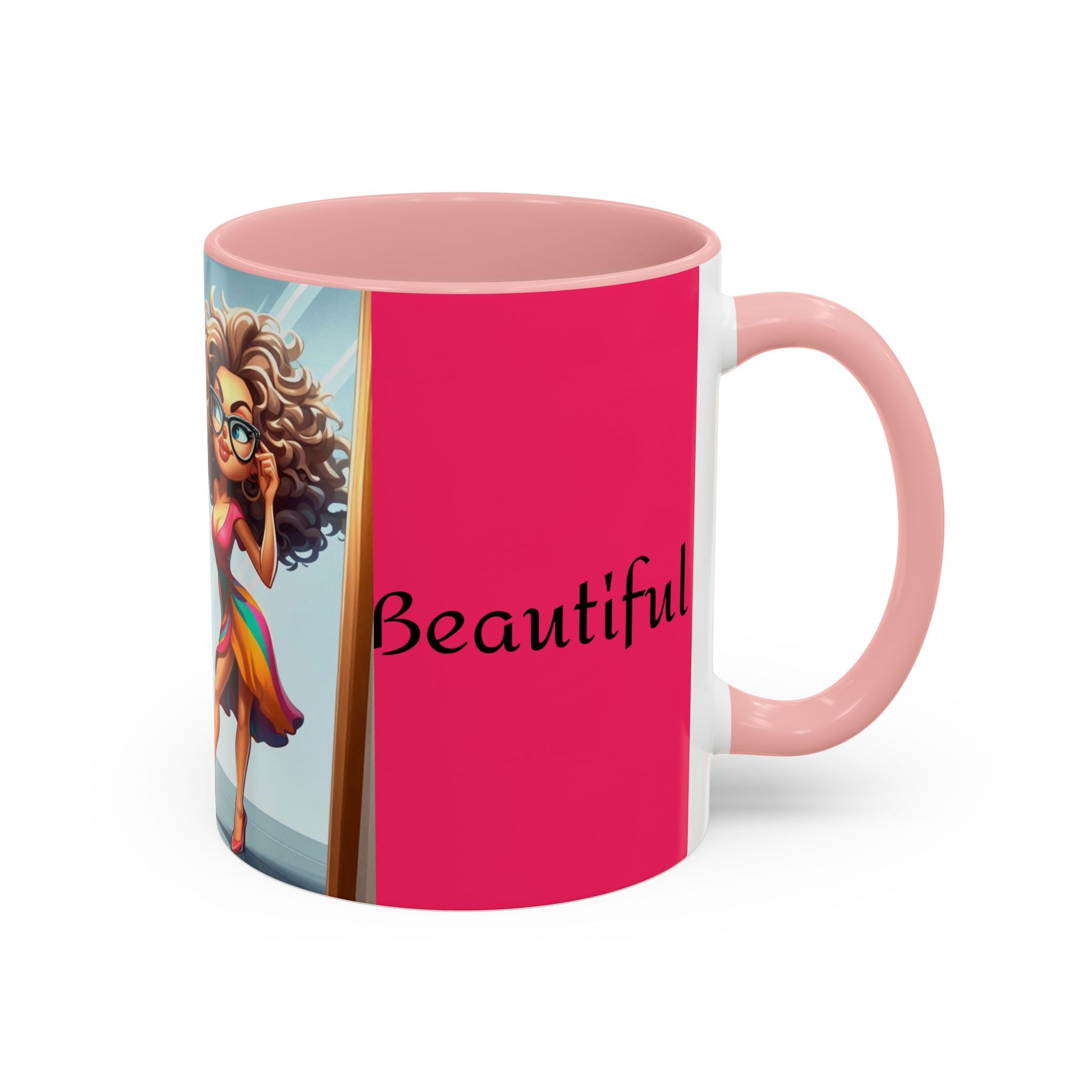 "I Am Beautiful" Accent Coffee Mug (11, 15oz)