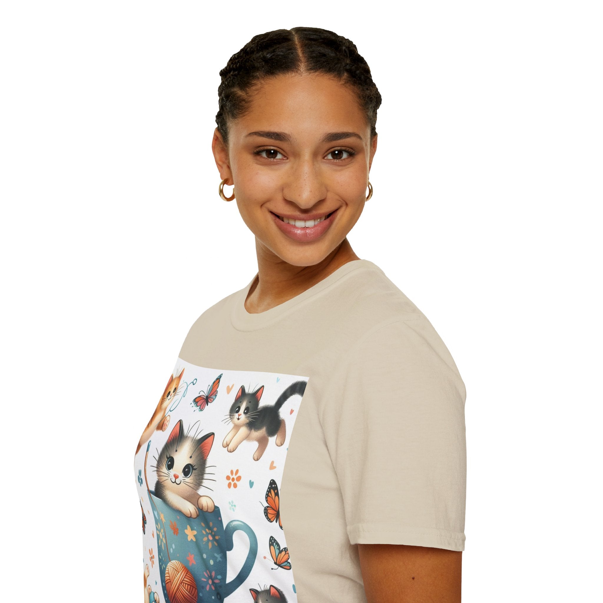 Purr-fect Comfort for Cat Lovers: Unisex Soft-Style T-Shirt