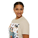Purr-fect Comfort for Cat Lovers: Unisex Soft-Style T-Shirt