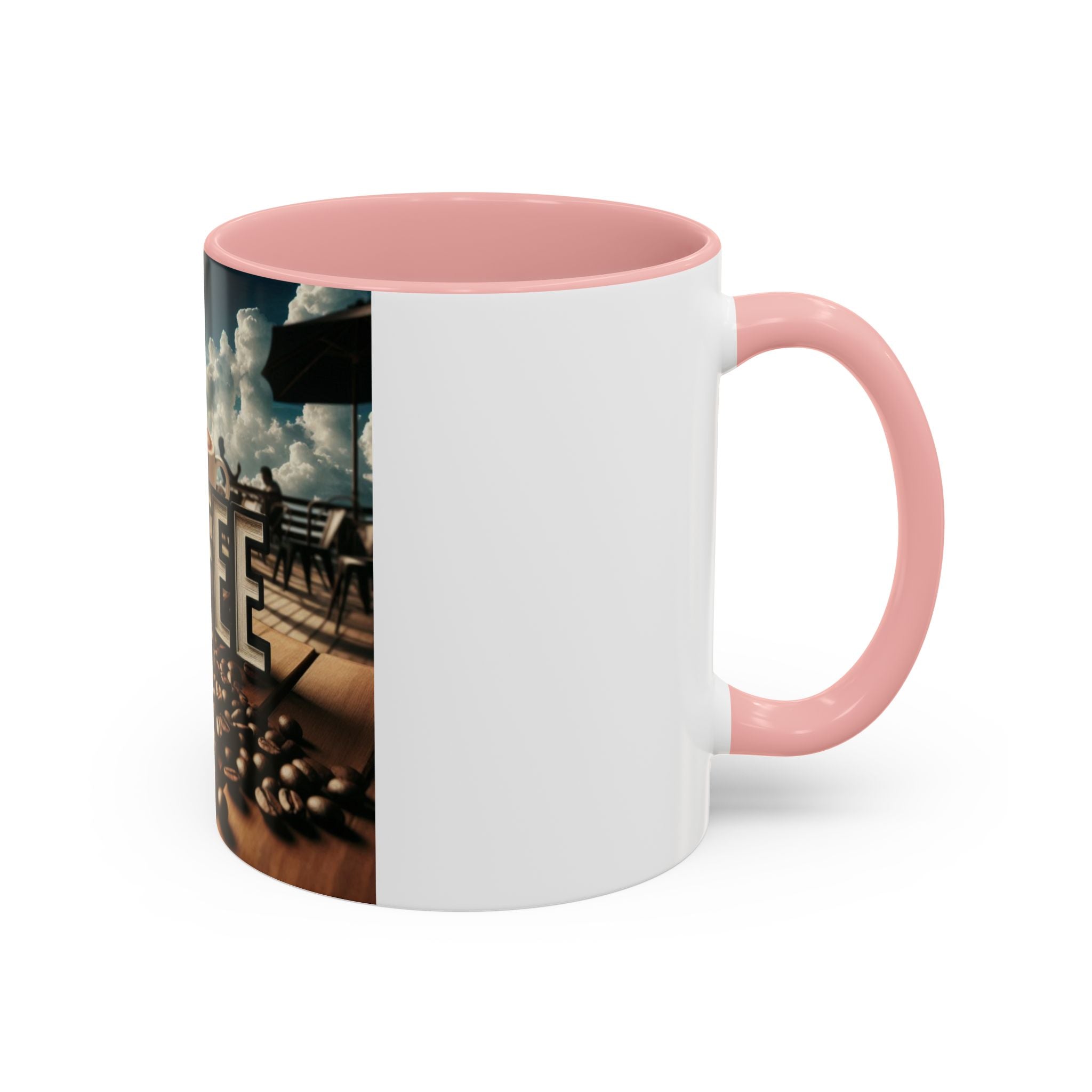 Coffee Beans Accent Coffee Mug (11, 15oz)
