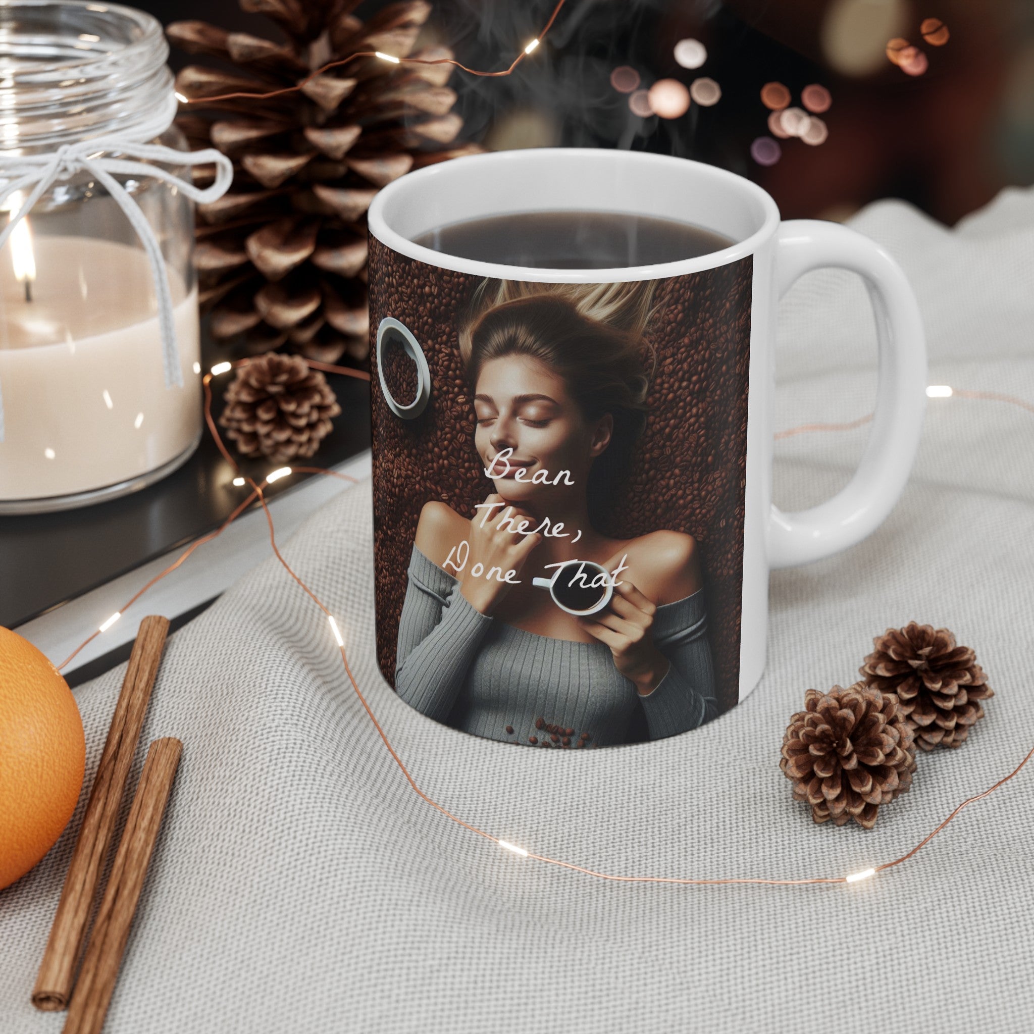 "Bean There Done That" Ceramic Mug, (11oz, 15oz)