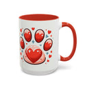 Dog Paw Coffee Accent Coffee Mug (11, 15oz)