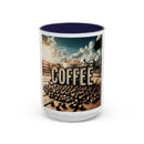Coffee Beans Accent Coffee Mug (11, 15oz)
