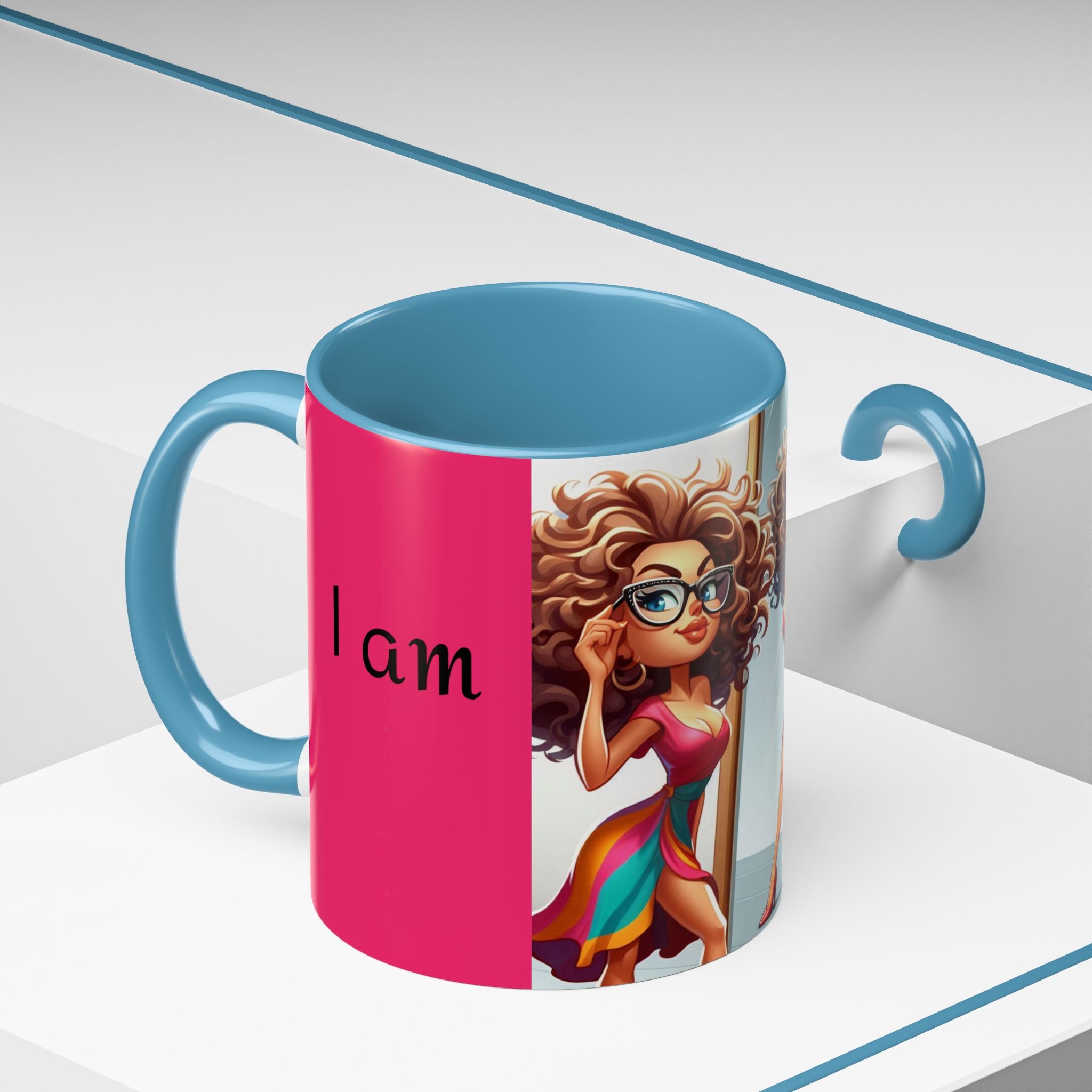 "I Am Beautiful" Accent Coffee Mug (11, 15oz)