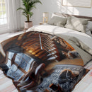 Fire place Arctic Fleece Blanket