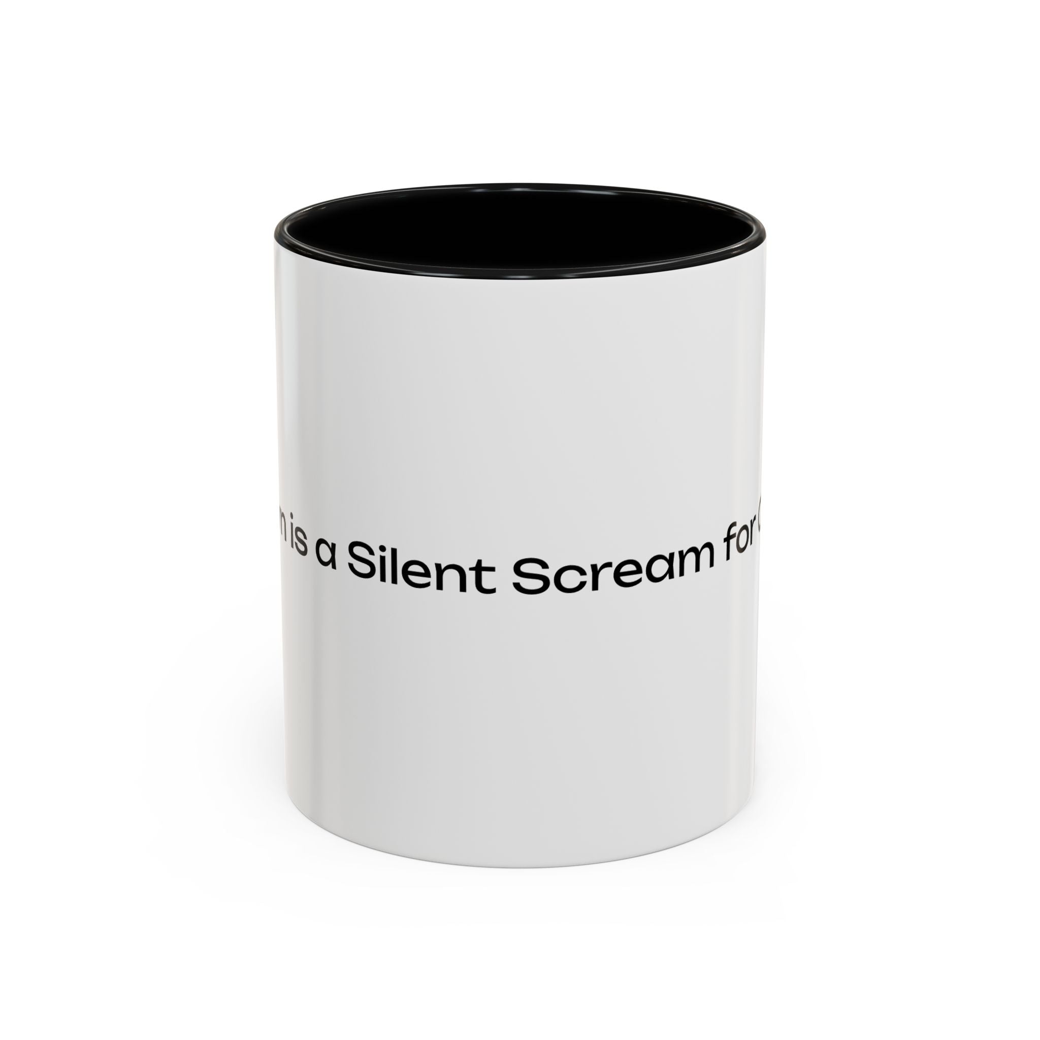 “Silent Screams Answered: The Ultimate Coffee Mug for Morning Rescues!” Accent Coffee Mug (11, 15oz)