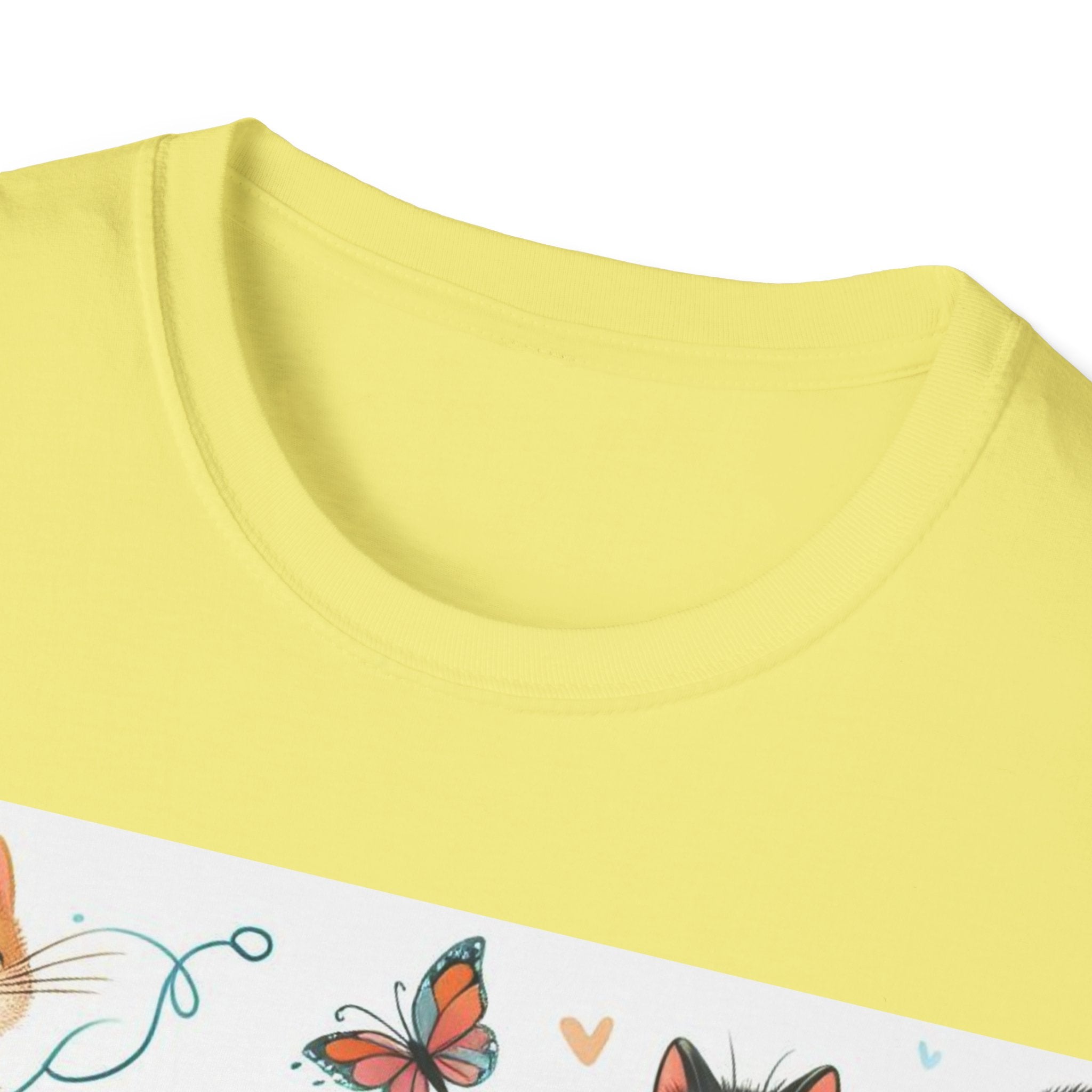 Purr-fect Comfort for Cat Lovers: Unisex Soft-Style T-Shirt