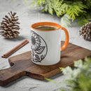 "White Sunflower" Colorful Mugs, 11oz