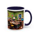 “Coffee: Because Adulting is Hard"  Accent Coffee Mug (11, 15oz)