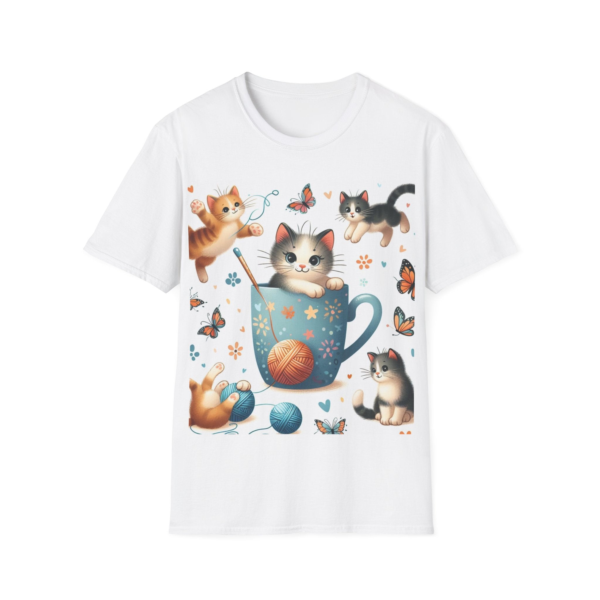 Purr-fect Comfort for Cat Lovers: Unisex Soft-Style T-Shirt