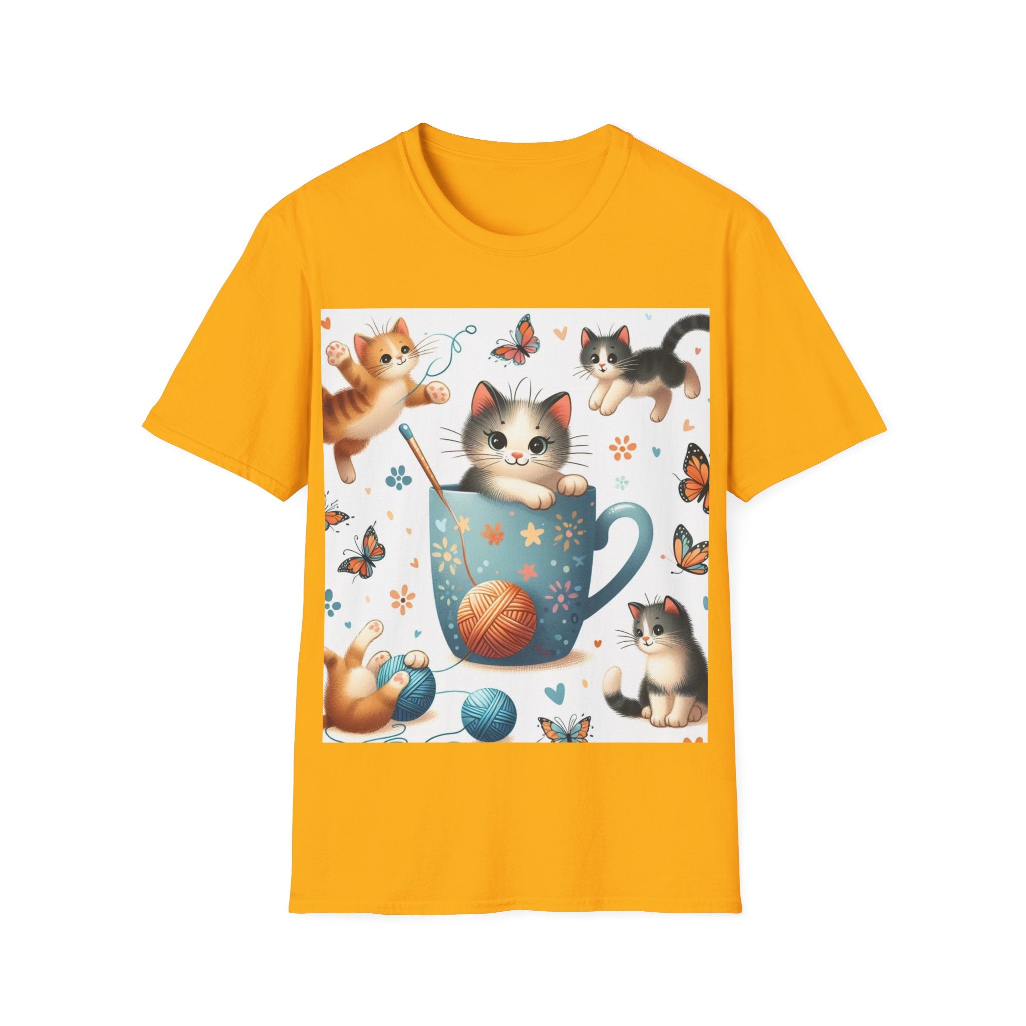 Purr-fect Comfort for Cat Lovers: Unisex Soft-Style T-Shirt