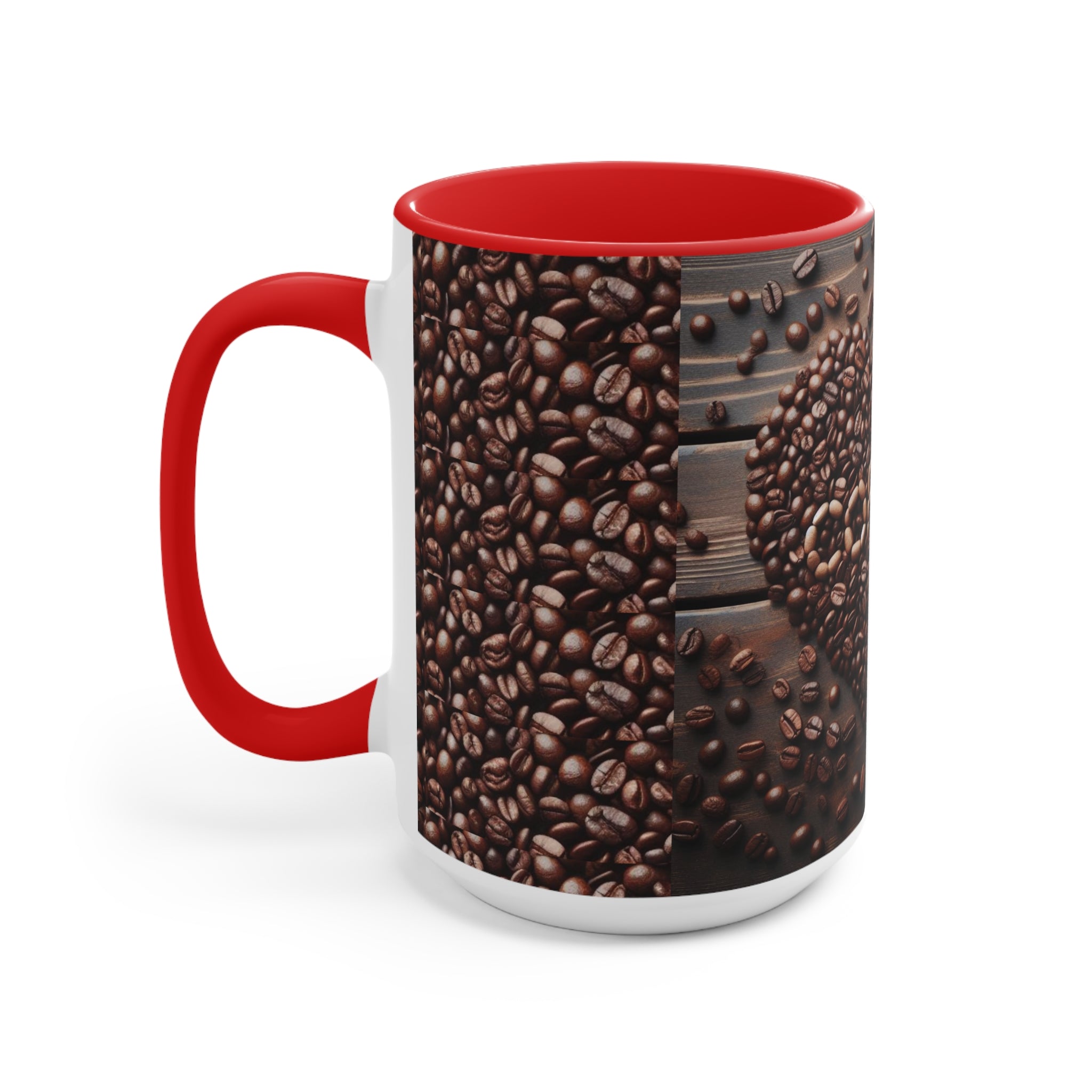Coffee Bean Heart Accent Mugs