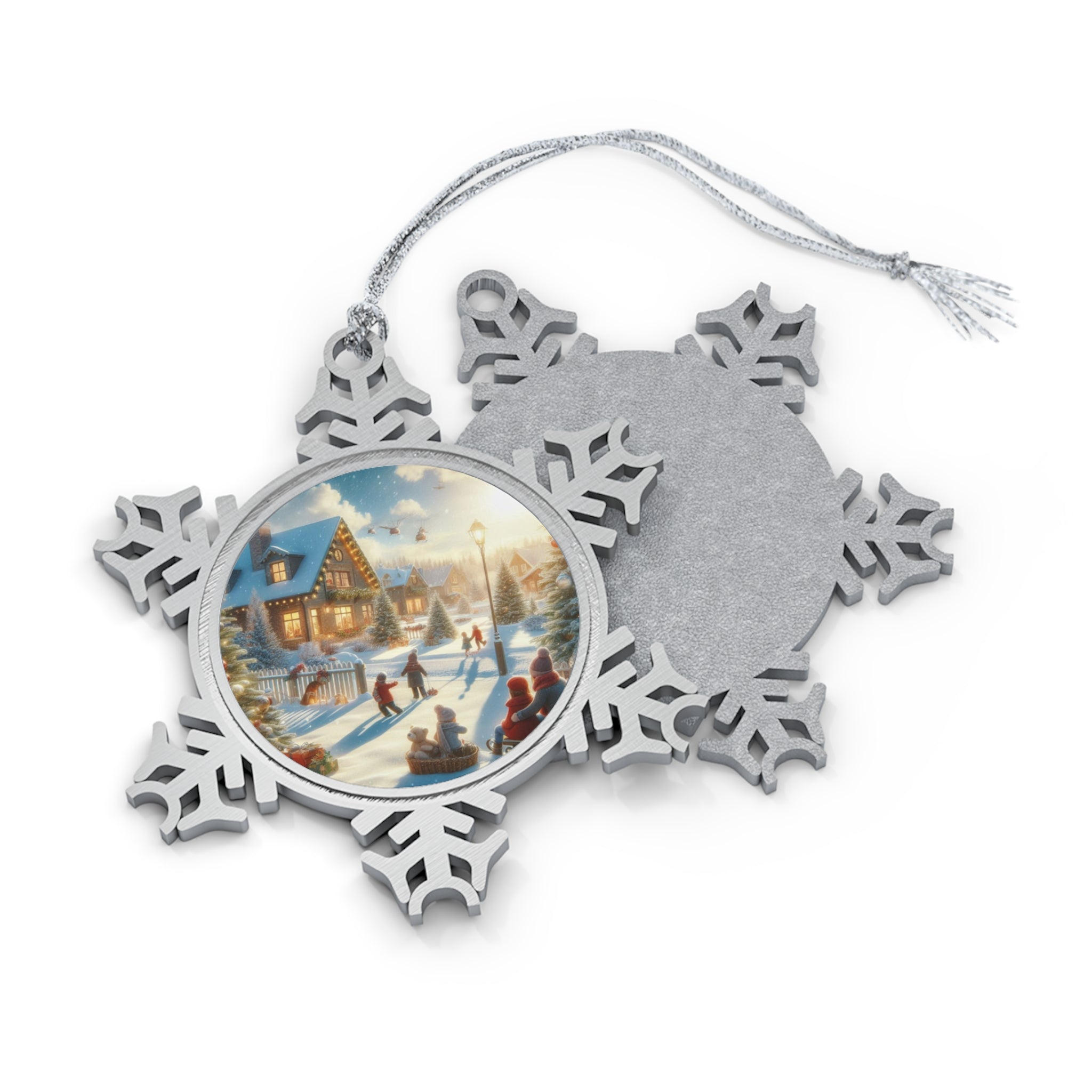 Pewter Snowflake Ornament