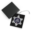 Firework Tree Pewter Snowflake Ornament